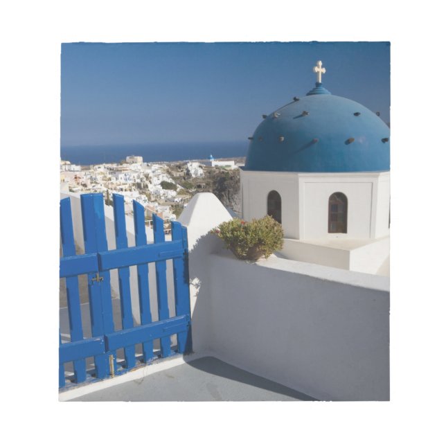 Greece and Greek Island of Santorini from the Notepad (Front)