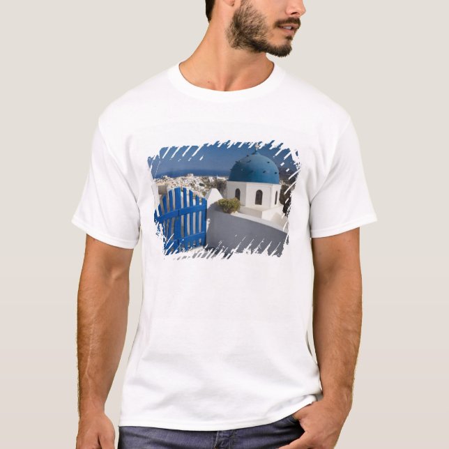 Greece and Greek Island of Santorini from the T-Shirt (Front)