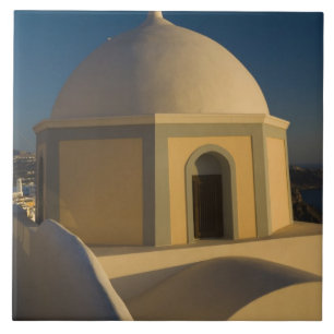 Greece and Greek Island of Santorini town of 2 Tile