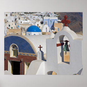 Greece and Greek Island of Santorini town of Oia 5 Poster