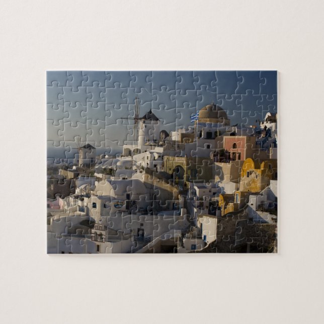 Greece and Greek Island of Santorini town of Oia Jigsaw Puzzle (Horizontal)
