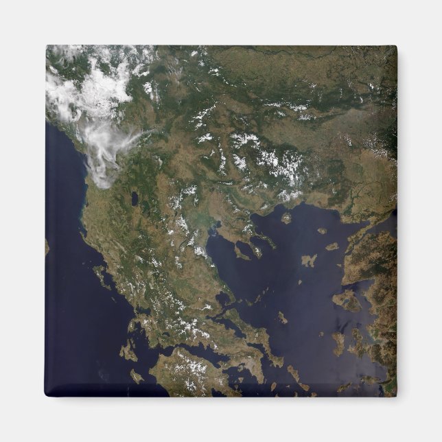 Greece and its surrounding countries magnet (Front)