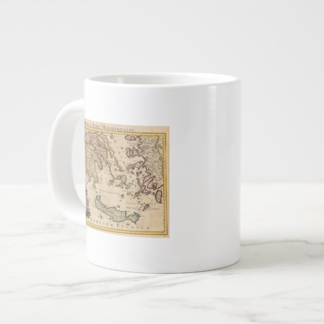 Greece and Turkey 3 Large Coffee Mug (Front Left)