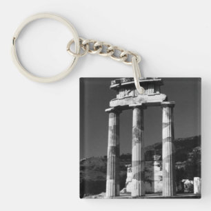 Greece Athens Tholos temple Sanctuary 1970 Key Ring