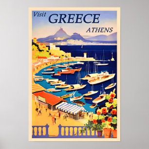 Greece-Athens Travel Poster