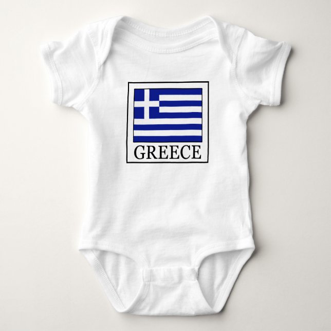 Greece Baby Bodysuit (Front)