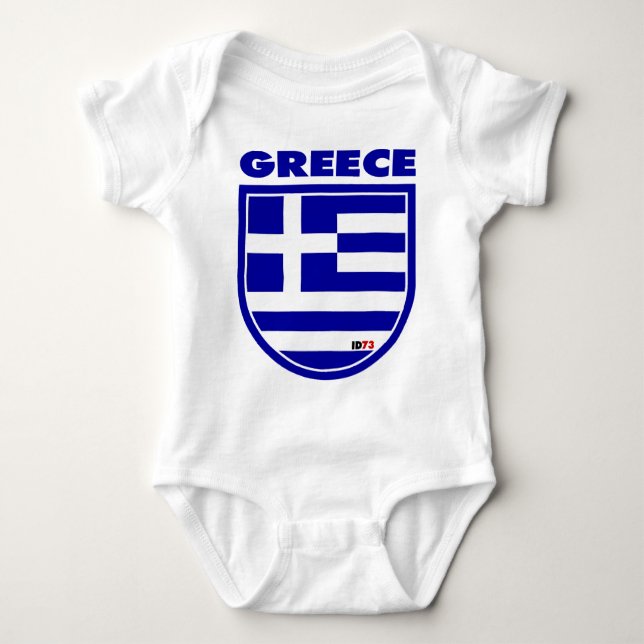 Greece Baby Bodysuit (Front)