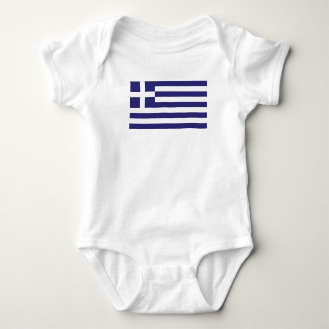 Greece Baby Bodysuit (Front)