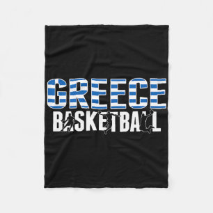 Greece Bysketbyll Lovers Jersey Support Greek Byll Fleece Blanket