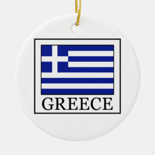Greece Ceramic Ornament