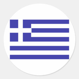 GREECE CLASSIC ROUND STICKER