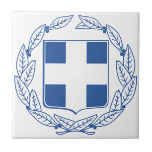 Greece Coat Of Arms Ceramic Tile