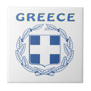GREECE Coat Of Arms Ceramic Tile