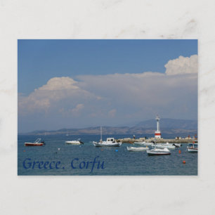 Greece, Corfu, Old Lighthouse, Postcard