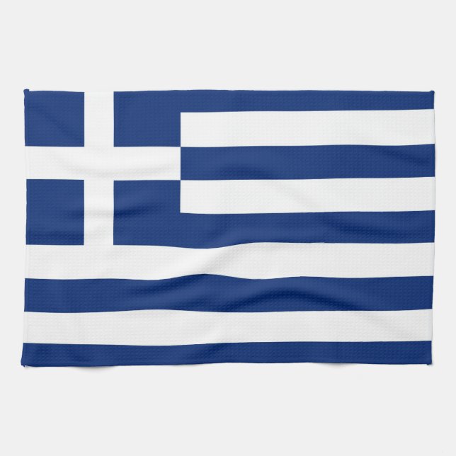 greece country flag towel (Horizontal)