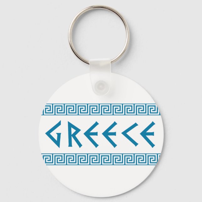 greece country nation text name symbol greek trave key ring (Front)