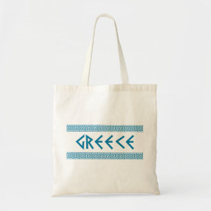 greece country symbol name text greek tote bag