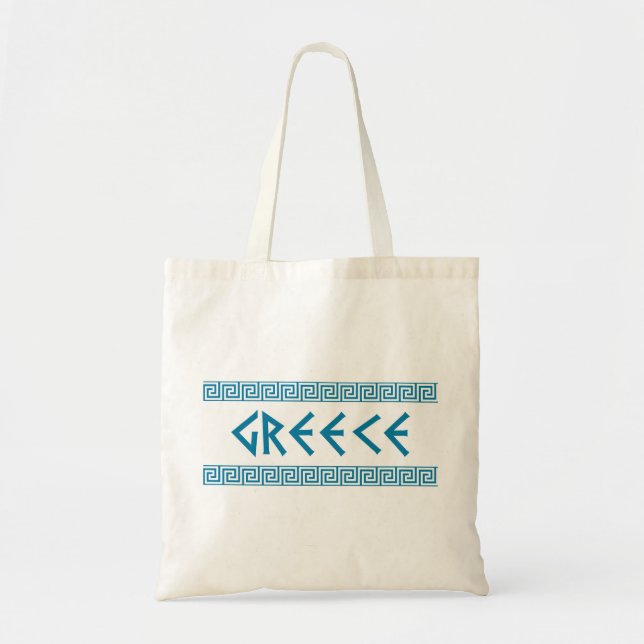 greece country symbol name text greek tote bag (Front)