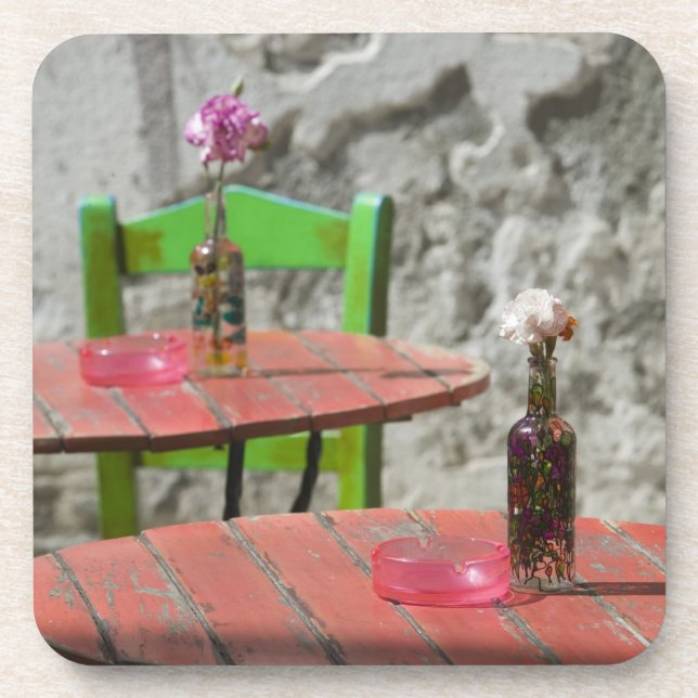 GREECE, CRETE, Hania Province, Hania: Colourful 2 Coaster (Front)