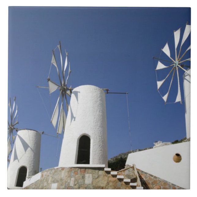 GREECE, CRETE, Iraklio Province, Ano Kera: Ceramic Tile (Front)