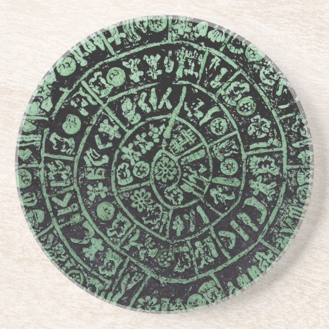 Greece Crete Phaistos ancient disc history code Mi Coaster (Front)