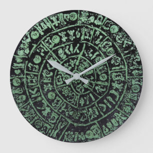 Greece Crete Phaistos ancient disc history code Mi Large Clock