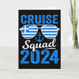 Greece Cruise Squad 2025 Matching Family Group Gre Card