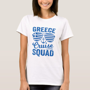 Greece Cruise Squad 2025 Mediterranean Greek Famil T-Shirt