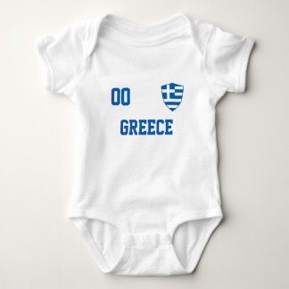 Greece Custom Name & Number Jersey Baby Bodysuit