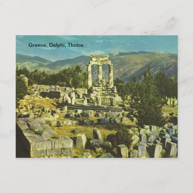 Greece, Delphi, Tholos Postcard (Front)