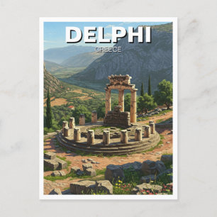 Greece Delphi Travel Postcard