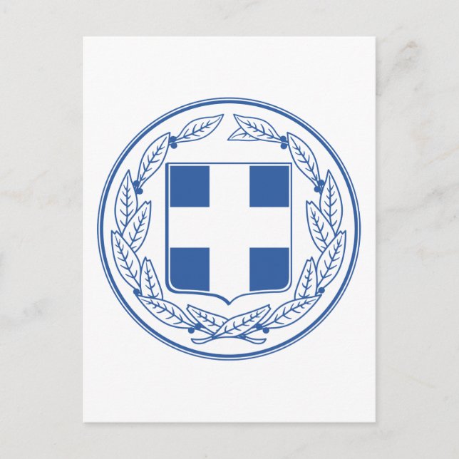 greece emblem postcard (Front)