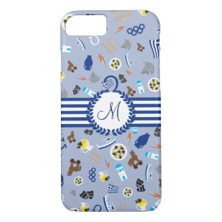 Greece: famous items of the country iPhone 8/7 case