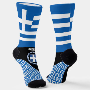Greece, fashion, Greek flag, patriotic Socks