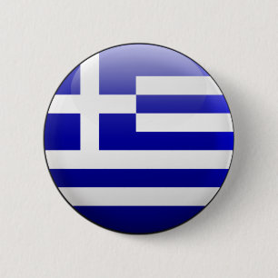 Greece Flag 6 Cm Round Badge
