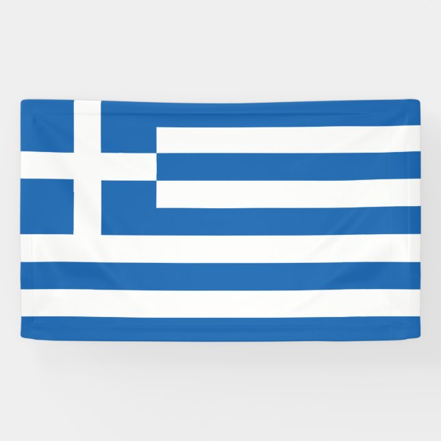 Greece flag  banner (Horizontal)