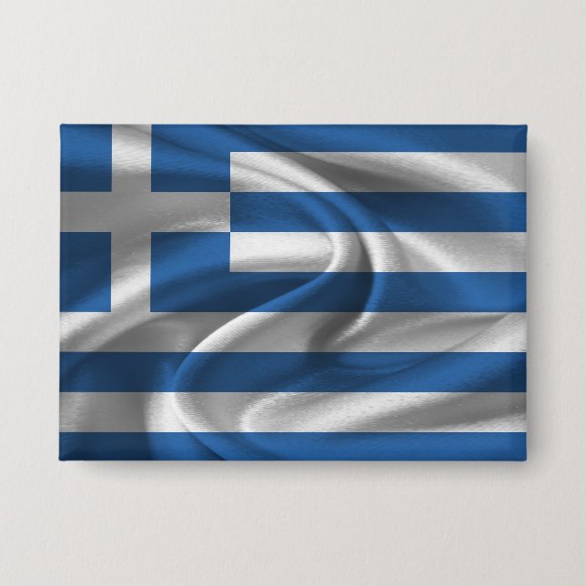 Greece Flag Button (Front)