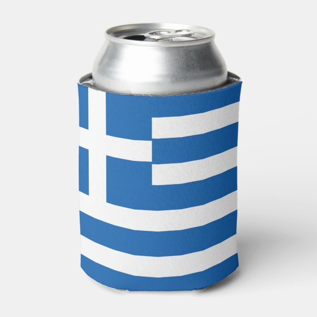 Greece Flag Can Cooler (Can Front)