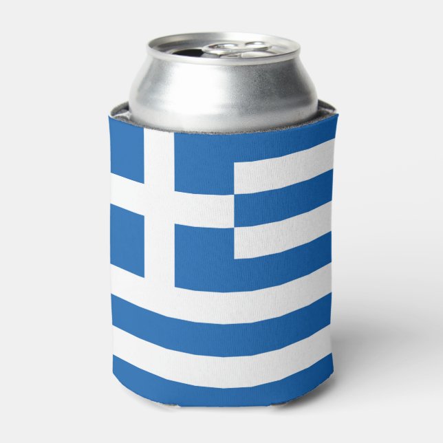 Greece flag can cooler (Can Front)