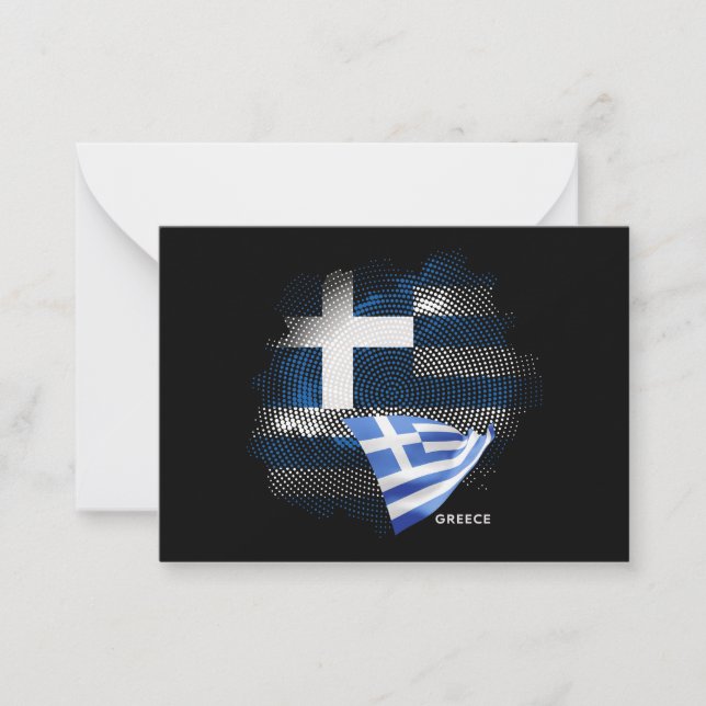 Greece flag card (Front)