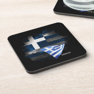 Greece flag coaster