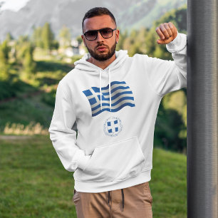 Greece Flag Coat Of Arms Hoodie