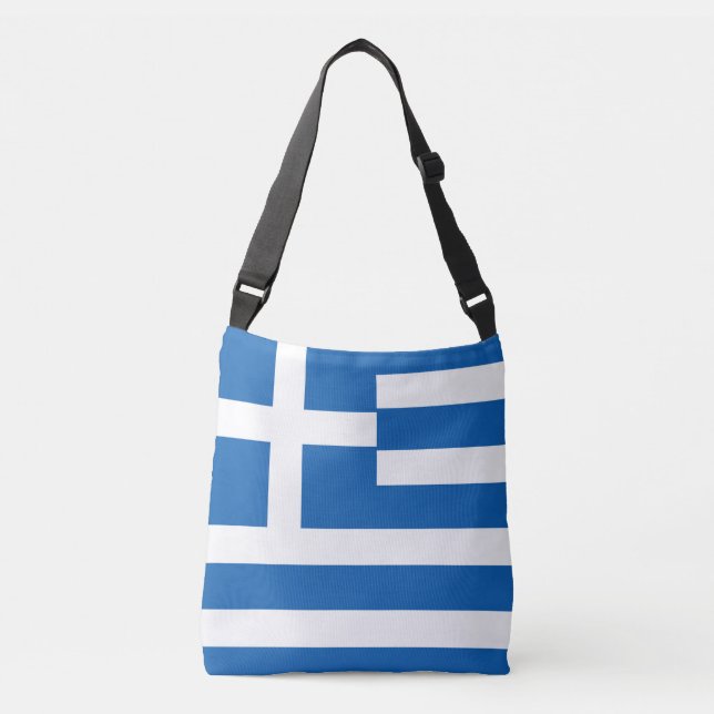 Greece Flag Crossbody Bag (Front)