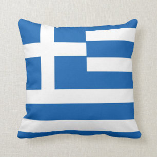 Greece Flag Cushion