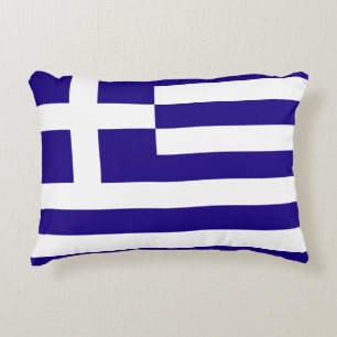 Greece Flag Decorative Cushion