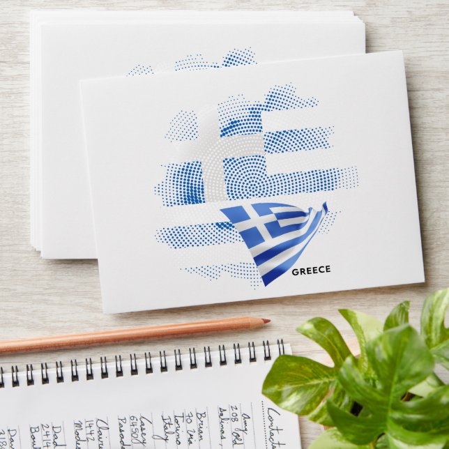 Greece flag envelope (Stacked)