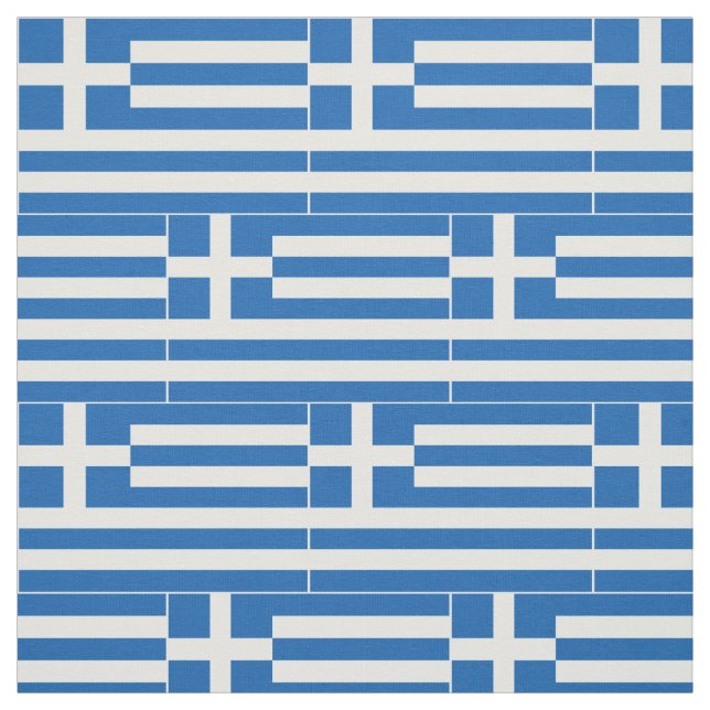 Greece Flag Fabric (Swatch)