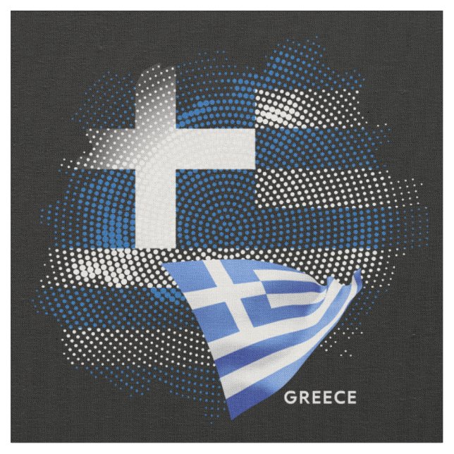 Greece flag fabric (Close Up)