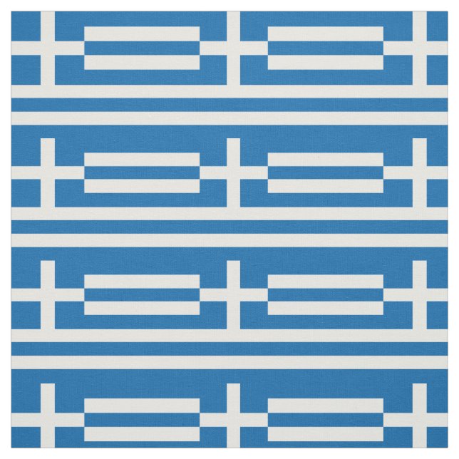 Greece Flag Fabric (Swatch)