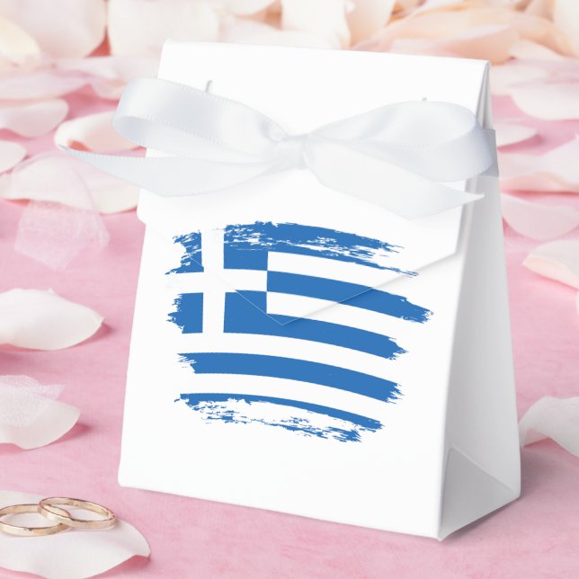 Greece flag favour box (Wedding)